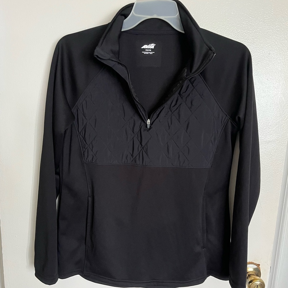 women’s Black Quarter-Zip Sweater-NWOT